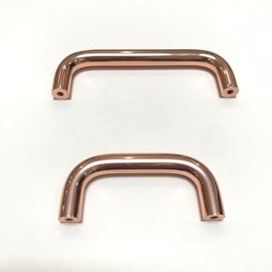 C şekli U şekli 8mm 10mm 12mm dolap kulpu çekme gül altın alüminyum profil çekme kolları cam için katı ahşap kereste kapı - Product Image 5