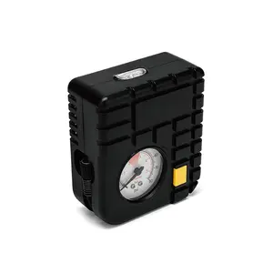 Pemompa Ban Udara Kompresor Udara LED, Pengukur Analog 12V DC Mini untuk Sepeda Motor, Sepeda, Mobil, dan Tiup