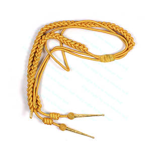 Uniforme Ceremonial Estándar Dorado y Plateado Aiguillettes Cordones de Hombro de Alta Calidad - Product Image 2