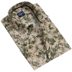 เสื้อเชิ้ตบุรุษสีเบจฮาวาย - Product Image 1