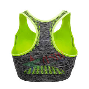 Soutien-gorge de sport à impact sans couture pour femmes taille personnalisée soutien-gorge de fitness rembourré solide Push Yoga grande taille vêtements de fitness - Product Image 5