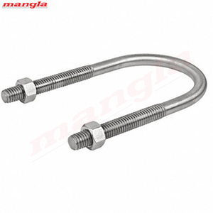 Perno en U de acero inoxidable de alta calidad, estándar ISO, resistente, galvanizado, acabado liso para sujeción - Product Image 1