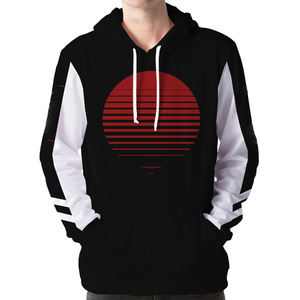 2021 vêtements de sport décontractés pour hommes à manches longues sweat à capuche avec col montant couleur unie brodé manteau d'hiver impression numérique - Product Image 5