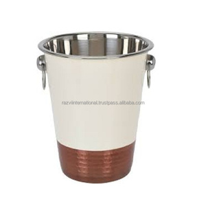 Venta al por mayor Cubo de hielo de acero inoxidable para champán Cubo de metal para cerveza y bebidas para servir cerveza - Product Image 2