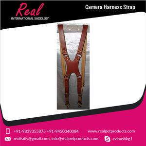 Sangles de harnais en cuir de taille moyenne avec deux caméras Capacité de charge élevée Premier exportateur Catégorie de produit Sangles de caméra - Product Image 4