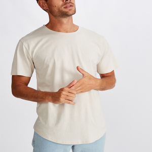 Fabricantes de camisetas de hombre de manga corta, suaves, ecológicas, de cáñamo orgánico, personalizadas OEM, con su propio diseño. - Product Image 2
