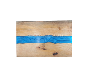 2024 nueva tabla de cortar de madera de acacia y bloques de cortar de madera de resina artesanías de calidad para la cocina casera de La India - Product Image 1