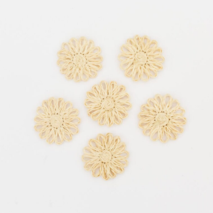 ชุดที่รองจานหวายธรรมชาติเป็นมิตรต่อสิ่งแวดล้อม6ชุดที่รองแก้วผ้าทอมือเวียดนามสำหรับโรงแรมขายส่งกล่องบรรจุภัณฑ์แบบเวียดนาม - Product Image 2