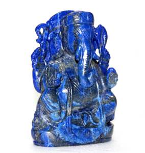 Belle Sculpture spirituelle Lapis Lazuli, prix de gros, Sculpture artisanale indienne, pierre d'art - Product Image 2