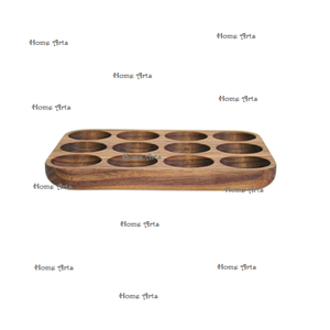 ชั้นวางไข่ไม้สำหรับห้องครัวอุปกรณ์เสริมถาดเก็บไข่รูปทรงตามสั่ง - Product Image 5