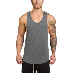 Camiseta sin mangas atlética para hombre, prenda de vestir, ligera, de alta calidad, con estampado de gel de silicona, para gimnasio - Product Image 1