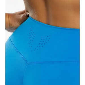 Shorts de sport taille mi-haute PIHA SPORTS - Séchage rapide, respirant, pour la course, le yoga, le cyclisme, avec poches latérales, en polyester et élasthanne non transparents - Product Image 4