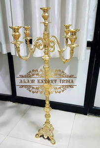 งานแกะสลักอะลูมิเนียมสีทองสไตล์บาโรก ขนาดกลาง 16-24 นิ้ว - Product Image 5