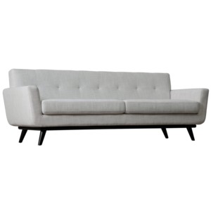 โซฟาผ้าสไตล์สแกนดิเนเวียนสมัยใหม่แบบสามที่นั่ง พนักพิงแบบ Tufted เฟอร์นิเจอร์ห้องนั่งเล่น ดีไซน์ Midcentury Modern แขนตรง - Product Image 1