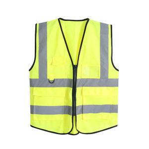 Chaleco de seguridad industrial para el trabajo, reflector amarillo - Product Image 1