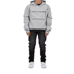 Sudadera con capucha de tela de polialgodón transpirable para hombre, con el mejor diseño, coste de fábrica, para invierno, con logotipo personalizado - Product Image 2