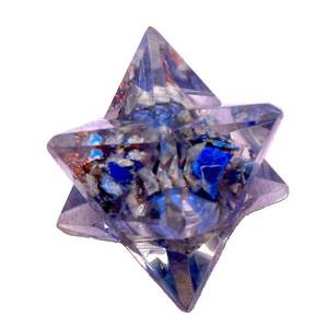 Cristal de radiesthésie décoratif pour la maison Orgonite Merkaba Star Prix de gros Cristaux d'Orgonite Guérison Merkaba Star Supply - Product Image 2