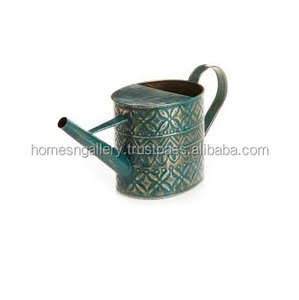Handcrafted Galvanized Metal Watering Can With Stainless Steel Decorative Garden Tool for Home Outdoor Use - Product Image 3