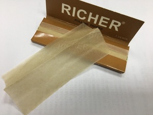 Papiers à rouler Richer King Size Slim Premium en papier naturel avec gomme - Product Image 6