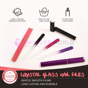 Lime à ongles en verre cristal de haute qualité, lot de 3 avec étui, lime à ongles en verre pour ongles naturels, outil de manucure professionnel - Product Image 2