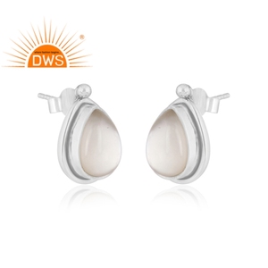 Trendy <b>Top</b> Selling oxidized Stud <b>earring</b> Doublet mother of pearl crystal gemstone <b>earring</b> for women jewelry manufacturer - Product Image 3