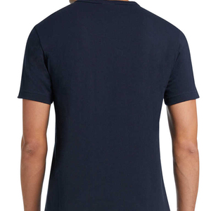 Camiseta de algodón puro informal de nuevo estilo, color azul marino, hecha a medida por OEM Sservice, para hombre, según el deseo y las necesidades del cliente. - Product Image 5