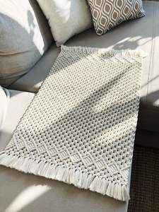 Tapis de porte réversible en style bohème Marcame, tissé à la main, lavable, adapté aux animaux domestiques, antidérapant, décoration d'intérieur - Product Image 4