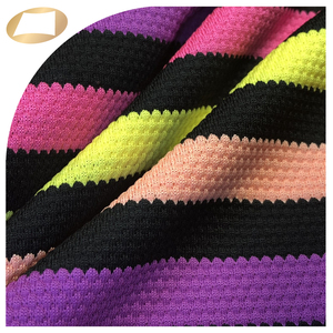 Tela de piña para traje de baño, 94% poliéster, 6% spandex, a rayas de colores - Product Image 3