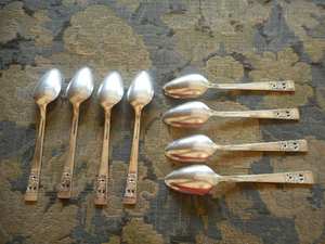 Elegante juego de cucharas de Metal con mango en relieve, cubiertos, utensilios de cocina, utensilios de boda para comedor con estilo, calidad Premium - Product Image 5