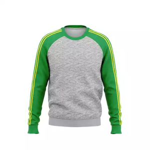 2025 nouveauté Raglaan 100% coton col rond sweat brodé promotionnel anti-rides manches - Product Image 6