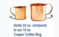 Mugs en cuivre américains répliques personnalisables de 20 oz pour toutes les saisons, accessoires M.AFZAL PRODUCTS Modèle 03688