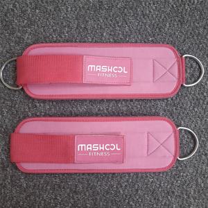 Heavy Duty Neoprene Comfortable and Durable No <b>Slip</b> <b>Nylon</b> Ankle Straps for Cable Machines Gym Ankle Straps With Double Ring - Product Image 3