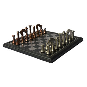 Adorable Design <b>Chess</b> Game With New Brightly Silver and Black Colored Finishing Awesome Design <b>Chess</b> Game Players - Product Image 2