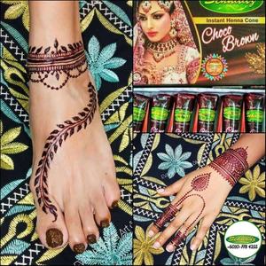 Sehnaaz choco marrón cono Henna - Product Image 1