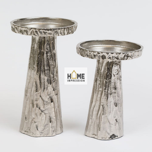 Bougeoirs vintage en métal, porte-bougies - Product Image 6