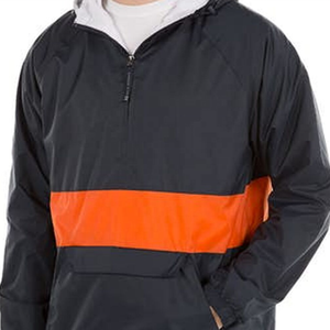 Veste coupe-vent de style High Street pour hommes vente en gros coupe-vent en nylon avec logo brodé sur mesure d'usine - Product Image 4