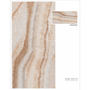 Carrelages de sol modernes en céramique vitrifiée en bois finition brillante conception classique salle de bain utilisation extérieure isolation thermique 600x1200mm - Product Image 6