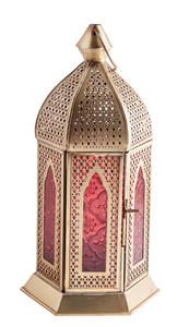 Oriental Metal/glass <b>Lantern</b> in <b>Moroccan</b> Design <b>Lantern</b> - Product Image 3