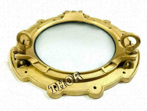 Espejo de ventana de ojo de buey redondo de aluminio, espejo de baño decorativo de un solo lado con características personalizadas para decoración de barcos/barcos - Product Image 6