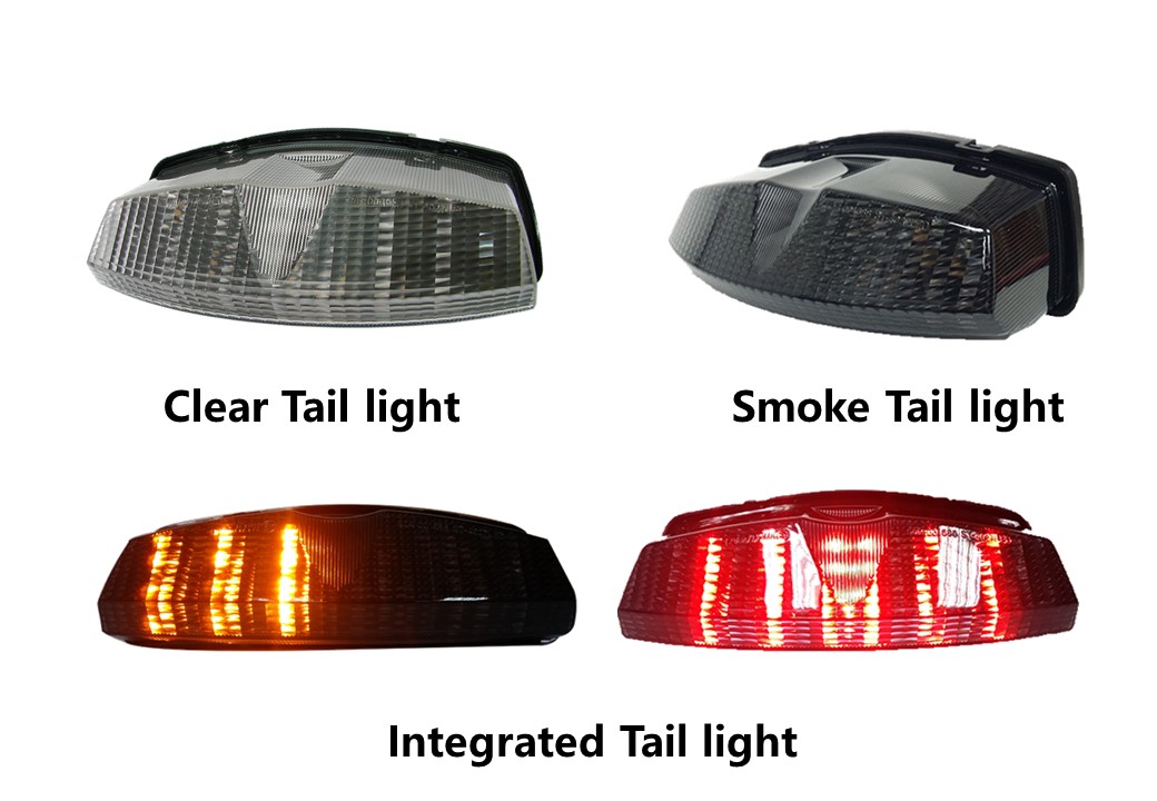 Smoke LED Tail Light for Kawasaki ZXR250 ZXR400 ZXR750 - Durable