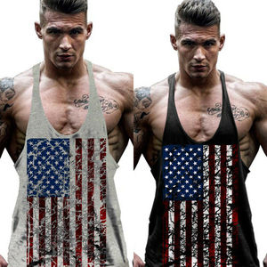 Men's High Quality Printed Workout <b>Vest</b> Tank Top Custom Design <b>Stringer</b> <b>Vest</b> for Running XL Size Prices - Product Image 3