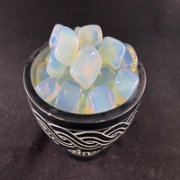 Alta calidad a granel pulido Opalite piedras caídas ágata cristal piedra preciosa Feng Shui Chakra Hada péndulo patrón bola precio bajo