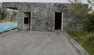 กระเบื้องหินปูนเปลวไฟสีฟ้าเข้มแบบเวียดนามสำหรับการจัดสวนและการปูหินสำหรับวิลล่า - Product Image 4