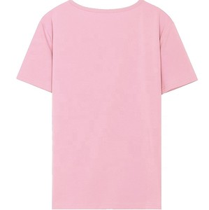 ผู้หญิงผ้าฝ้าย100% เสื้อยืดแฟชั่นฤดูใบไม้ผลิและฤดูร้อนคอ V เสื้อยืด - Product Image 2