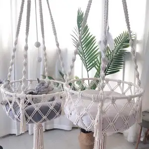 Handwoven Macrame Opknoping Slapen Hangmat Huisdier Swing Bed Voor Kat En Hond