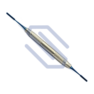 Samroz SM-55500-01 Implant Silver <b>Titanium</b>-Coated Periotomes Placement Dental Instruments Serrated Stainless Steel Manual Set CE - Product Image 2
