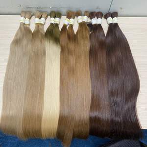 Extensions de cheveux Remy vierges cambodgiennes non tissées Styles droits et ondulés en vrac pour le type de tissage de cheveux de tressage - Product Image 2