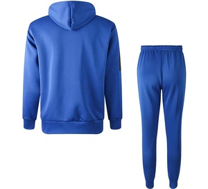 Ensembles de survêtements de sport respirants personnalisés pour hommes de haute qualité avec fermeture éclair en molleton de coton pour l'hiver, grandes tailles, logo personnalisé - Product Image 4