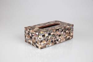 Servilletero de Nácar, Caja para Pañuelos de Nácar y Caja para Servilletas de Nácar de Tamaño Personalizado para Mesa - Product Image 4