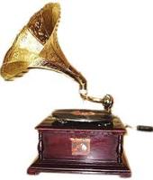 Antique Brass and Wooden Gramophone Player Modern Style Hot Selling Trombone for Home Use